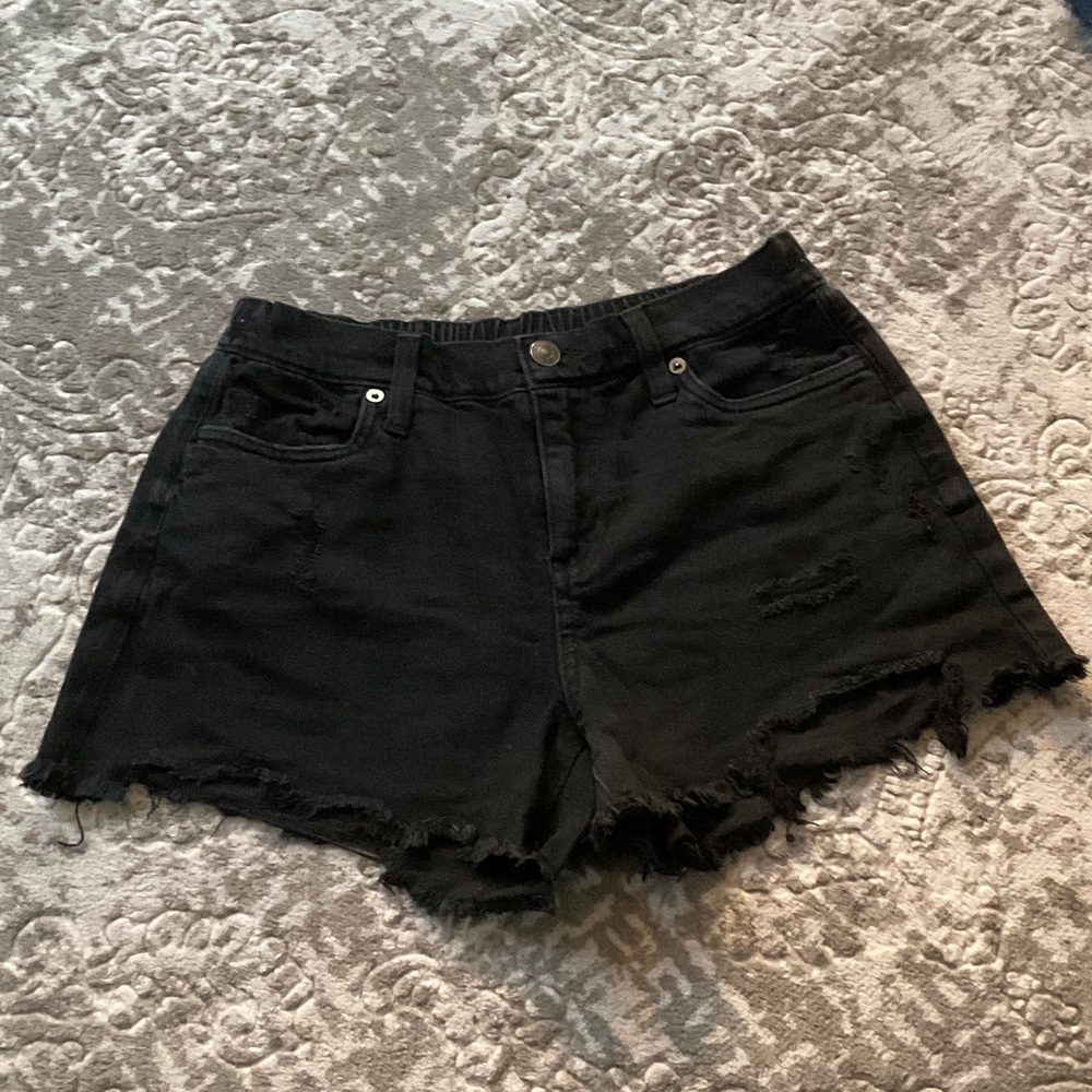 Aerie Black Jean Shorts